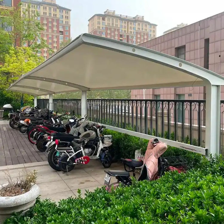 乾县膜结构电动车棚